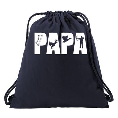 Hunting Papa Drawstring Bag