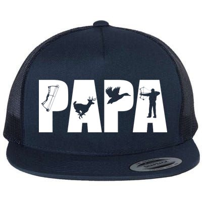 Hunting Papa Flat Bill Trucker Hat