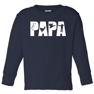 Hunting Papa Toddler Long Sleeve Shirt