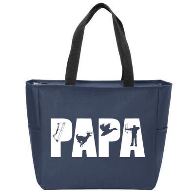 Hunting Papa Zip Tote Bag