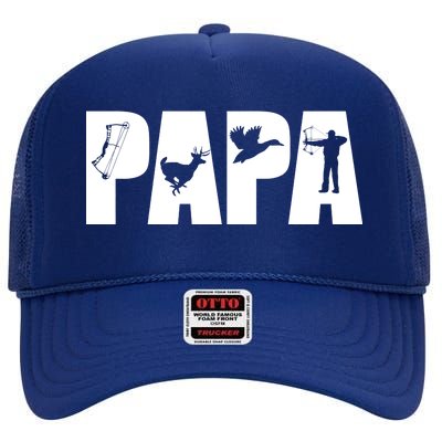 Hunting Papa High Crown Mesh Back Trucker Hat