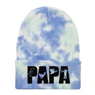 Hunting Papa Tie Dye 12in Knit Beanie