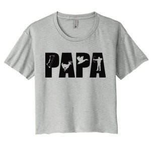 Hunting Papa Women's Crop Top Tee