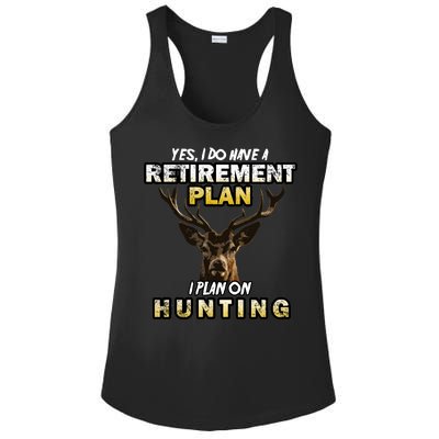 Hunting Retirement Plan  Ladies PosiCharge Competitor Racerback Tank