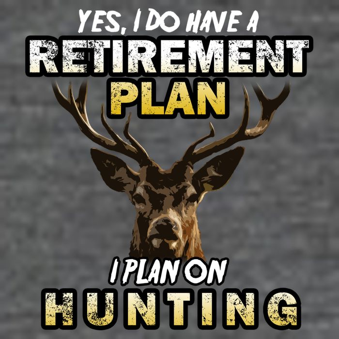 Hunting Retirement Plan  7-Panel Snapback Hat