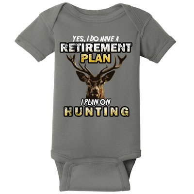 Hunting Retirement Plan  Baby Bodysuit