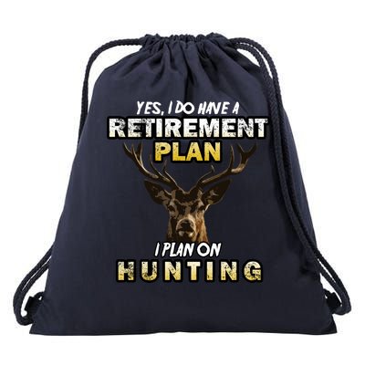 Hunting Retirement Plan  Drawstring Bag