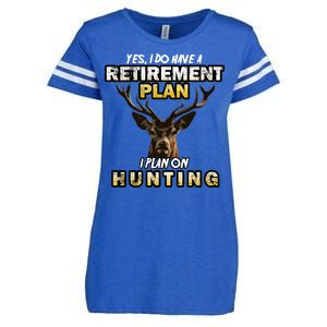 Hunting Retirement Plan  Enza Ladies Jersey Football T-Shirt