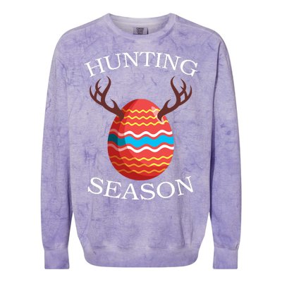 Hunting Season Deer Easter Egg Colorblast Crewneck Sweatshirt