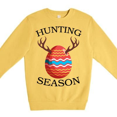 Hunting Season Deer Easter Egg Premium Crewneck Sweatshirt