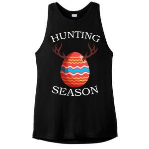 Hunting Season Deer Easter Egg Ladies PosiCharge Tri-Blend Wicking Tank