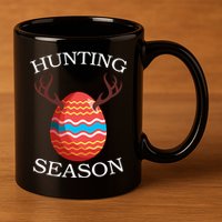 Hunting Season Deer Easter Egg 11oz C Handle Ceramic Mug