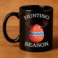 Hunting Season Deer Easter Egg 11oz C Handle Ceramic Mug