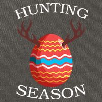 Hunting Season Deer Easter Egg Cotton Canvas Backpack