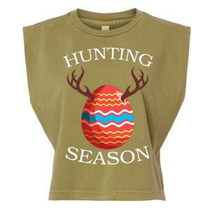 Hunting Season Deer Easter Egg Garment-Dyed Women's Muscle Tee