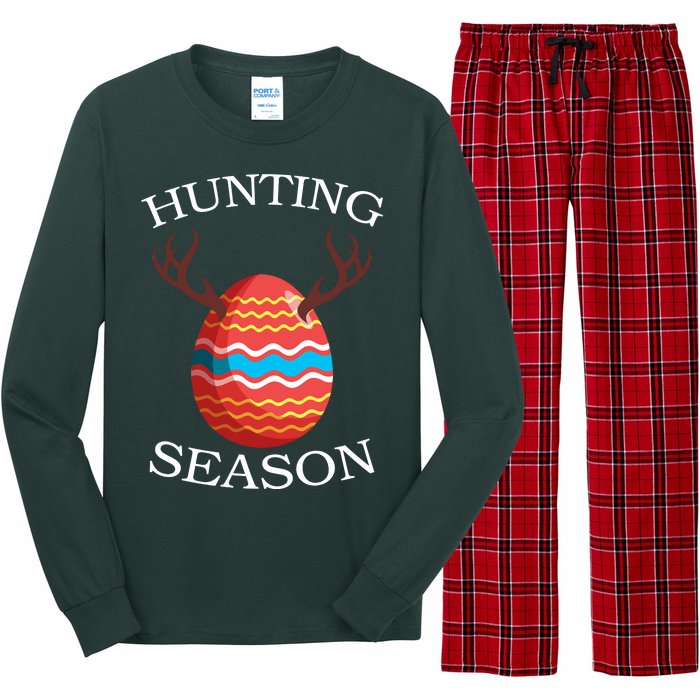 Hunting Season Deer Easter Egg Long Sleeve Pajama Set