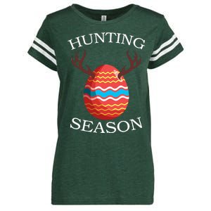 Hunting Season Deer Easter Egg Enza Ladies Jersey Football T-Shirt