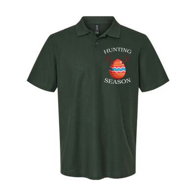 Hunting Season Deer Easter Egg Softstyle Adult Sport Polo