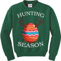 Hunting Season Deer Easter Egg Kids Sweatshirt