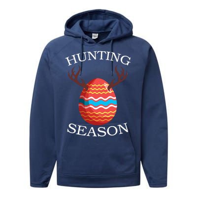 Hunting Season Deer Easter Egg Performance Fleece Hoodie