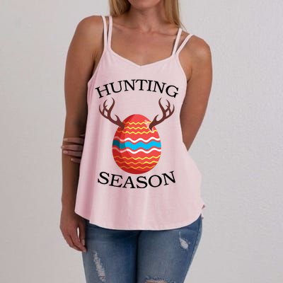 Hunting Season Deer Easter Egg Women's Strappy Tank