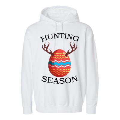 Hunting Season Deer Easter Egg Garment-Dyed Fleece Hoodie