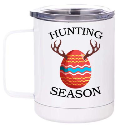 Hunting Season Deer Easter Egg 12 oz Stainless Steel Tumbler Cup