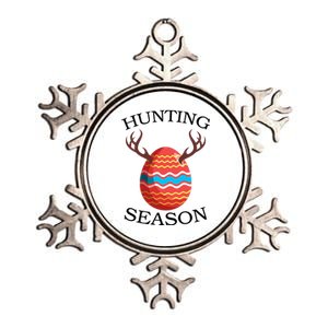 Hunting Season Deer Easter Egg Metallic Star Ornament