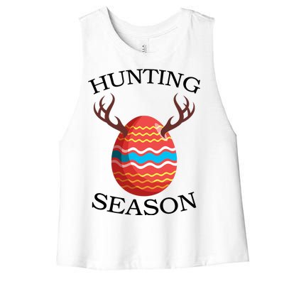 Hunting Season Deer Easter Egg Women's Racerback Cropped Tank