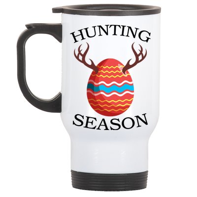 Hunting Season Deer Easter Egg Stainless Steel Travel Mug