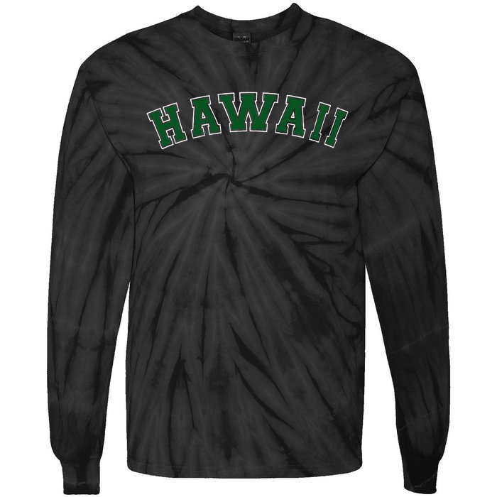 Hawaii USA Patriotic Birthday School University Gift Tie-Dye Long Sleeve Shirt