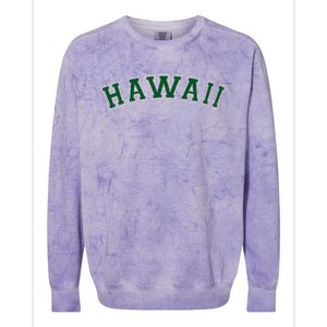 Hawaii USA Patriotic Birthday School University Gift Colorblast Crewneck Sweatshirt