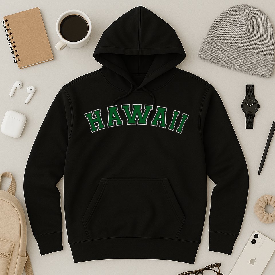 Hawaii USA Patriotic Birthday School University Gift Hoodie