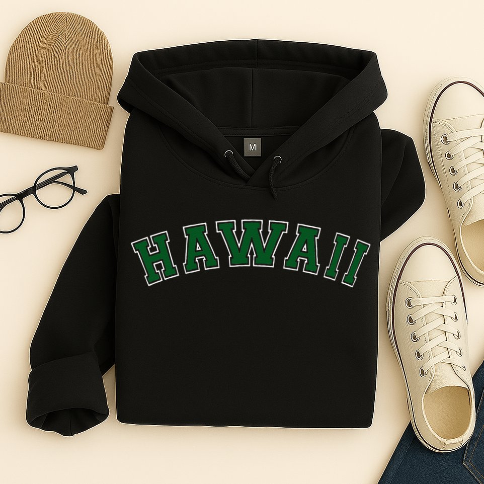 Hawaii USA Patriotic Birthday School University Gift Hoodie