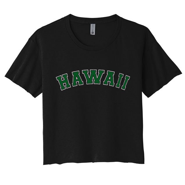 Hawaii USA Patriotic Birthday School University Gift Crop Top
