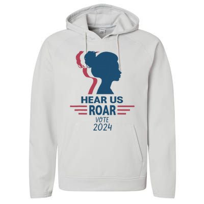 Hear Us Roar Vote 2024 Performance Fleece Hoodie