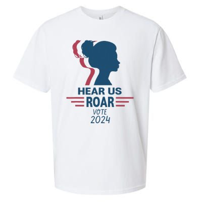 Hear Us Roar Vote 2024 Sueded Cloud Jersey T-Shirt