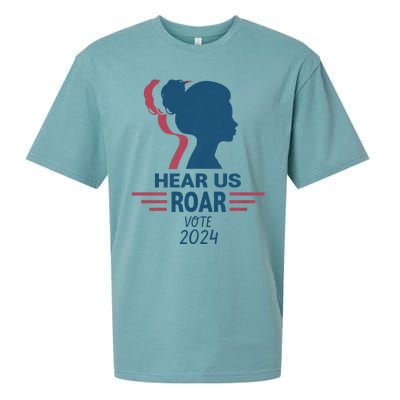 Hear Us Roar Vote 2024 Sueded Cloud Jersey T-Shirt