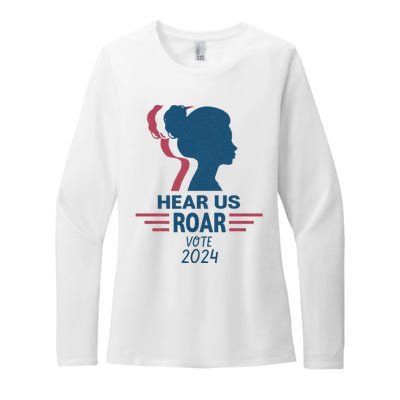 Hear Us Roar Vote 2024 Womens CVC Long Sleeve Shirt