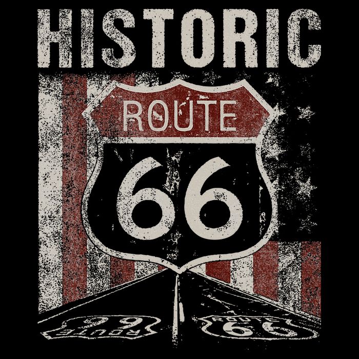 Historic U.S.A. Route 66 Highway Vintage America Road Doggie Tank