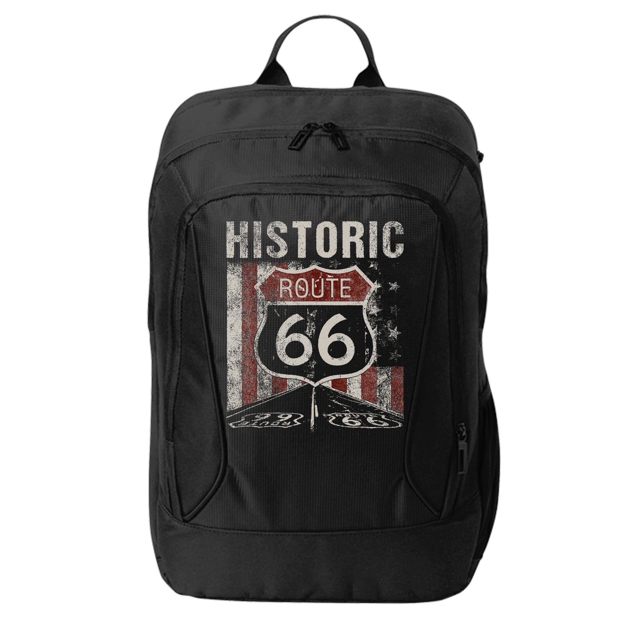 Historic U.S.A. Route 66 Highway Vintage America Road City Backpack