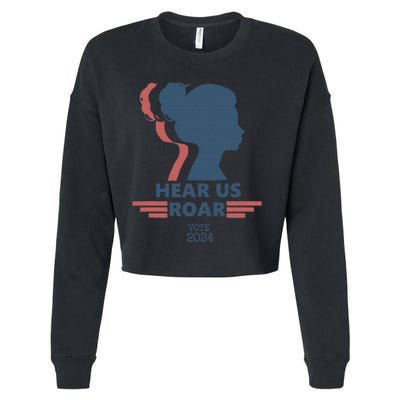 Hear Us Roar Vote 2024 Empowerment Cropped Pullover Crew