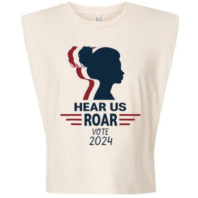 Hear Us Roar Vote 2024 Garment-Dyed Women's Muscle Tee