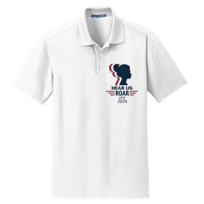 Hear Us Roar Vote 2024 Dry Zone Grid Polo