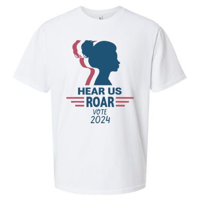 Hear Us Roar Vote 2024 Sueded Cloud Jersey T-Shirt