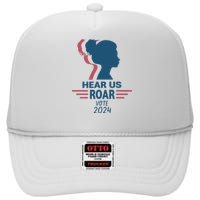 Hear Us Roar Vote 2024 High Crown Mesh Back Trucker Hat