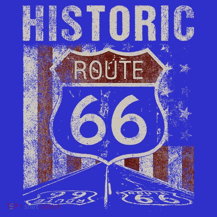 Historic U.S.A. Route 66 Highway Vintage America Road Sign Apron