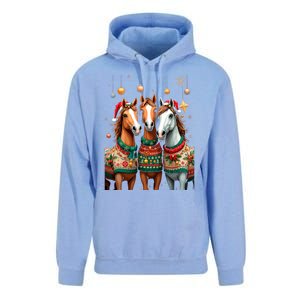 Horses Ugly Sweters Christmas Xmas Horse Lover Horse Meaningful Gift Unisex Surf Hoodie