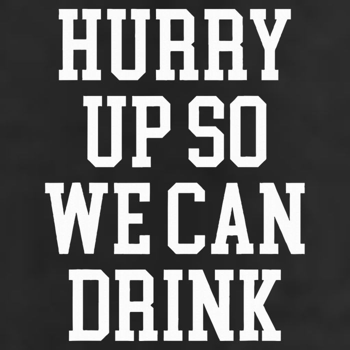 Hurry Up So We Can Drink Funny Marathon Cheering Adult Drive Performance Visor