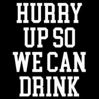Hurry Up So We Can Drink Funny Marathon Cheering Wool Snapback Cap